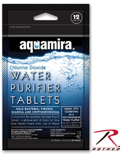 AQUAMIRA WATER PURIFICATION TABLETS