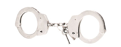 ROTHCO DOUBLE LOCK HANDCUFFS / STEEL-NICKEL PLATED