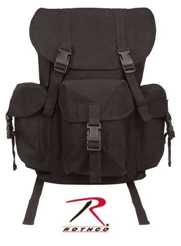 CANVAS OUTFITTER BACKPACK - BLACK - Click Image to Close